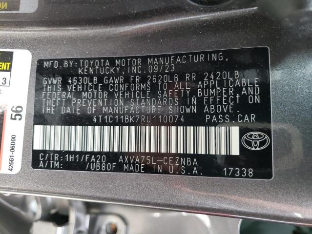 2024 TOYOTA CAMRY LE 4T1C11BK7RU110074  65529434