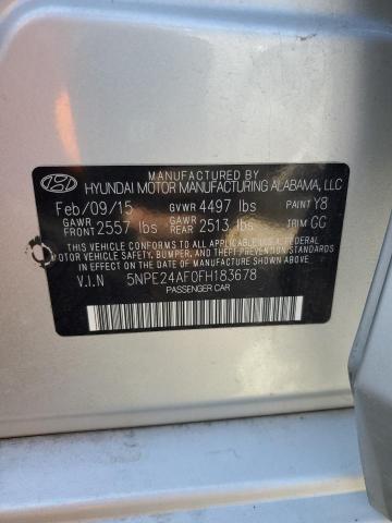 2015 HYUNDAI SONATA SE - 5NPE24AF0FH183678
