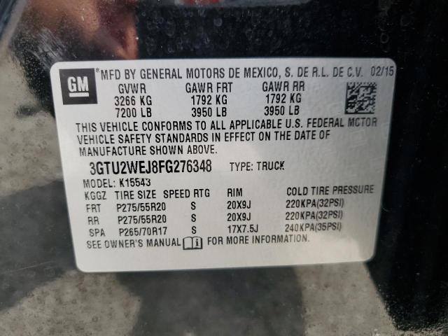 2015 GMC SIERRA K15 - 3GTU2WEJ8FG276348