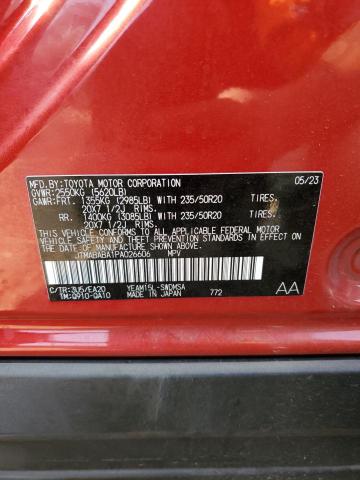 2023 SUBARU SOLTERRA P JTMABABA1PA026606
