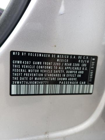2016 VOLKSWAGEN JETTA GLI - 3VW4T7AJ6GM348771