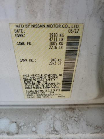 VIN 1N4AL3AP2DC115573 2013 Nissan Altima, 2.5 no.12