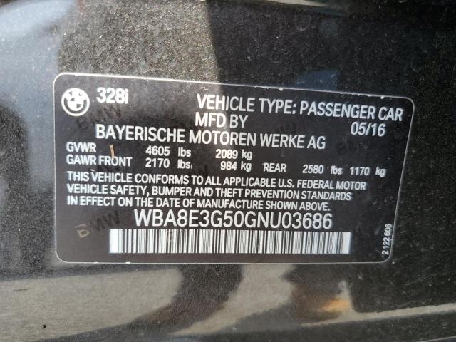 VIN WBA8E3G50GNU03686 2016 BMW 3 Series, 328 Xi Sulev no.12