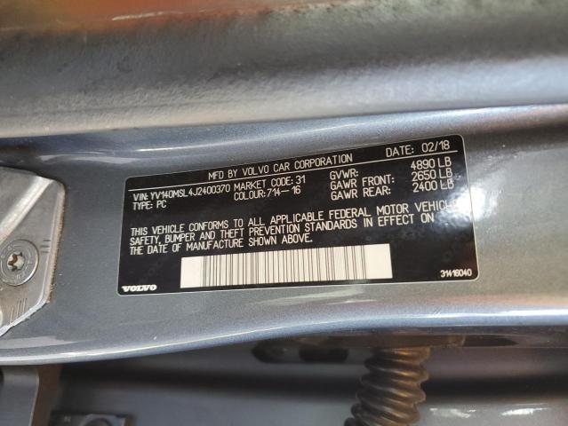 2018 VOLVO V60 T5 DYN YV140MSL4J2400370