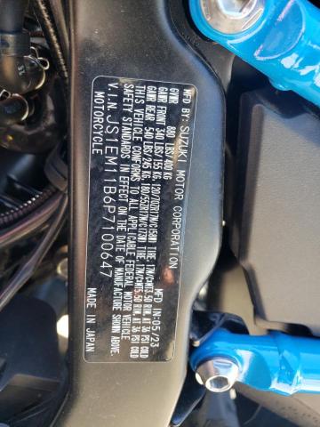 2023 SUZUKI GSX800 R - JS1EM11B6P7100647