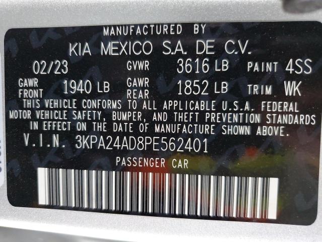 VIN 3KPA24AD8PE562401 2023 KIA Rio, LX no.12