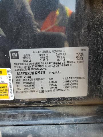 2015 BUICK ENCLAVE - 5GAKVCKD9FJ220415