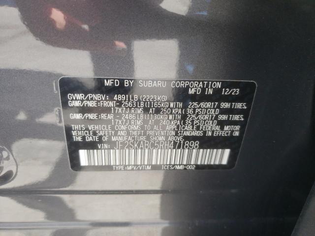 2024 SUBARU FORESTER JF2SKABC5RH471898