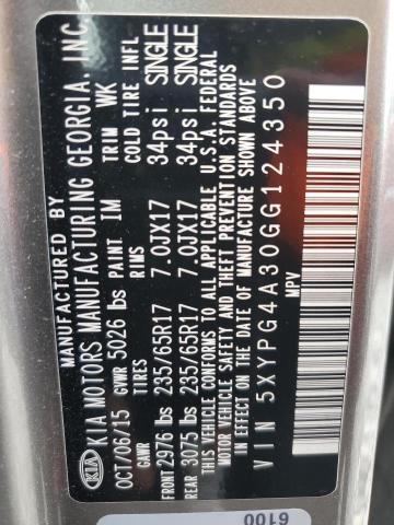 2016 KIA SORENTO LX - 5XYPG4A30GG124350