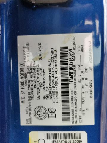 2018 FORD MUSTANG - 1FA6P8TH0J5160959