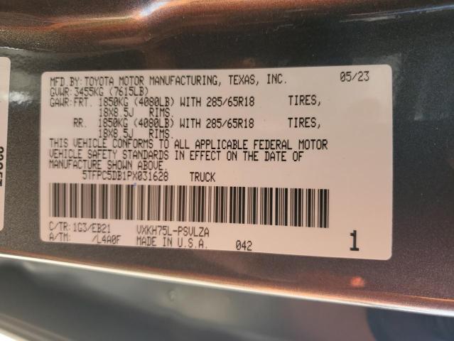2023 TOYOTA TUNDRA CRE - 5TFPC5DB1PX031628