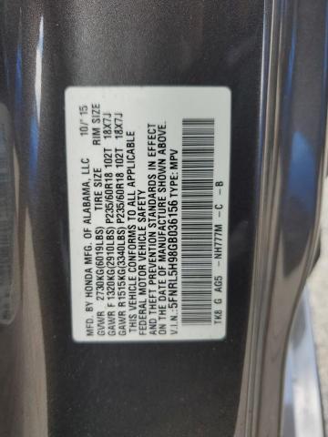 VIN 5FNRL5H98GB036156 2016 HONDA ODYSSEY no.14