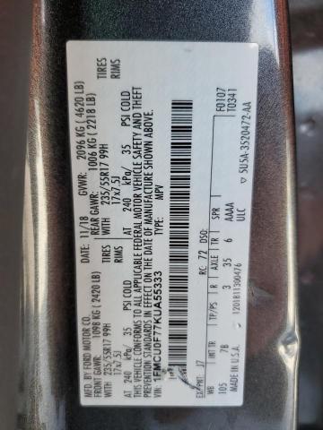 2019 FORD ESCAPE S - 1FMCU0F77KUA55333