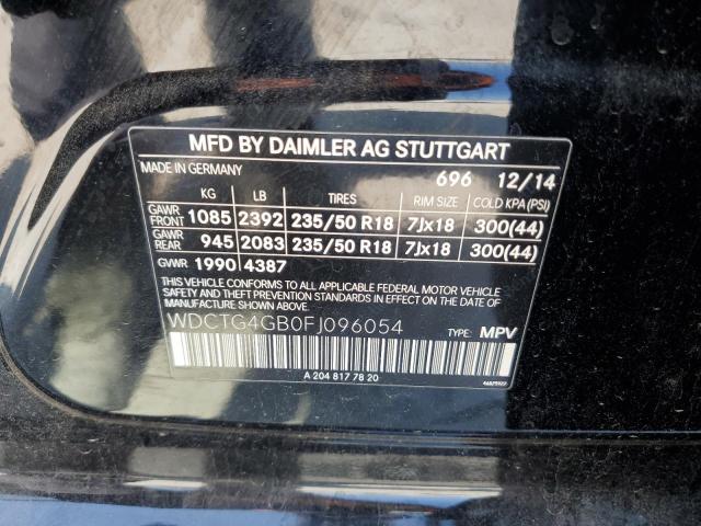 2015 MERCEDES-BENZ GLA 250 4M - WDCTG4GB0FJ096054