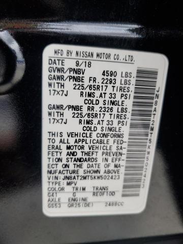 2019 NISSAN ROGUE S - JN8AT2MT5KW502423