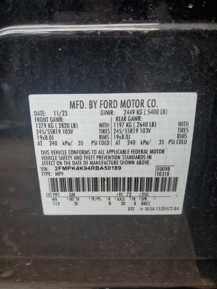 Lot #2791583536 2024 FORD EDGE TITAN