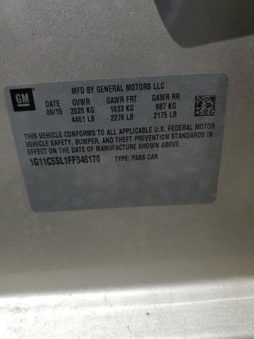 2015 CHEVROLET MALIBU 1LT - 1G11C5SL1FF346170