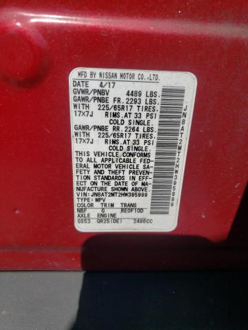2017 NISSAN ROGUE S - JN8AT2MT2HW395999