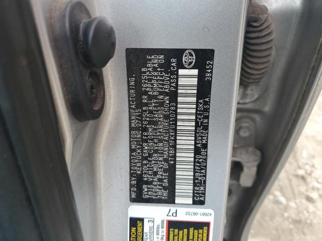 VIN 4T1BF1FKXFU110783 2015 Toyota Camry, LE no.12