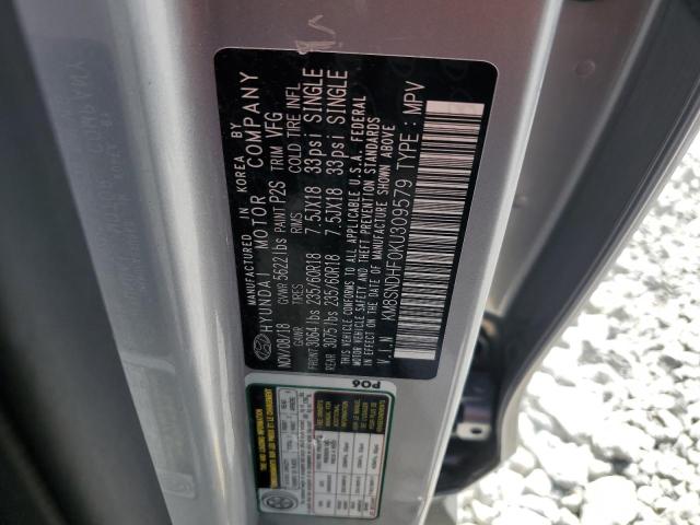 2019 HYUNDAI SANTA FE X - KM8SNDHF0KU309579