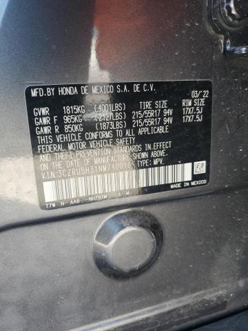 2022 HONDA HR-V LX - 3CZRU5H31NM740016