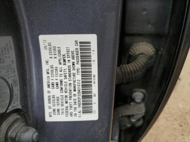 VIN 1HGCR2F32DA015312 2013 Honda Accord, LX no.12