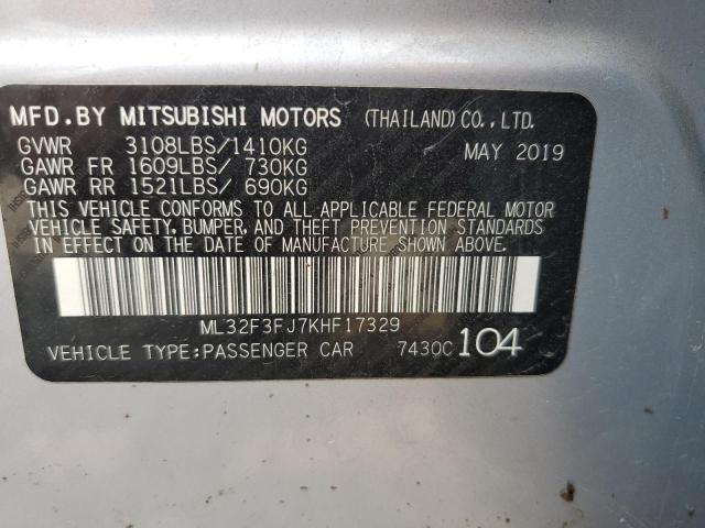 2019 MITSUBISHI MIRAGE G4 - ML32F3FJ7KHF17329