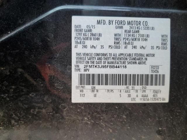 2015 FORD EDGE SEL - 2FMTK3J95FBB44118