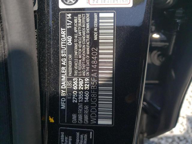 2015 MERCEDES-BENZ S 550 4MAT - WDDUG8FB5FA148402