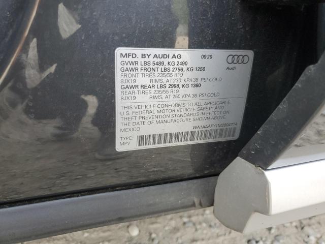 VIN WA1AAAFY1M2004714 2021 Audi Q5, Premium no.13