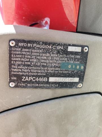 2008 PIAGGIO FLY 50 - ZAPC446B384000188