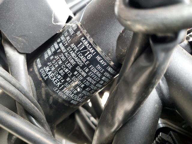 2017 KAWASAKI EX650 F - JKAEXEK11HDA00448