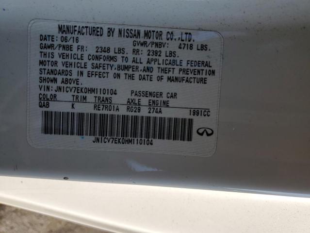 2017 INFINITI Q60 BASE JN1CV7EK0HM110104