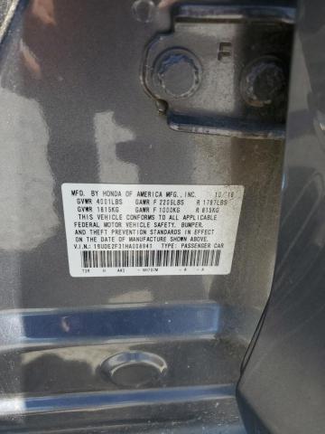 2017 ACURA ILX BASE W - 19UDE2F31HA008941
