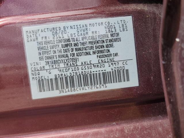 2020 NISSAN SENTRA SV - 3N1AB8CVXLY276591