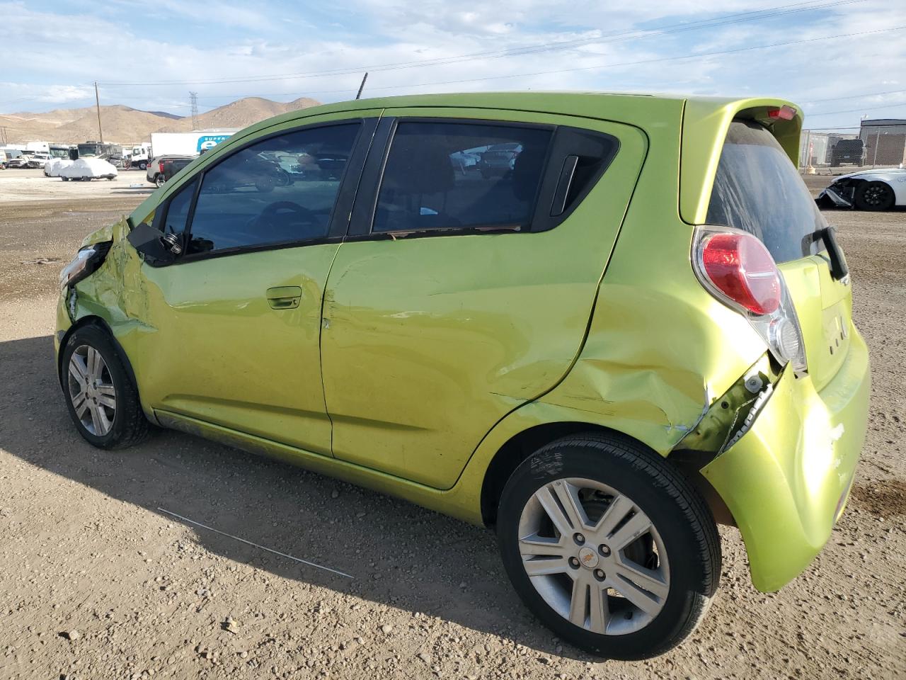 CHEVROLET SPARK 1LT 2013 green  gas KL8CD6S95DC559749 photo #3