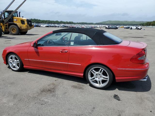 MERCEDES-BENZ CLK 550 2008 red converti gas WDBTK72F28T091833 photo #3
