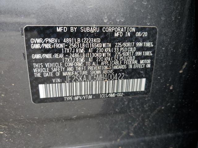 2021 SUBARU FORESTER P - JF2SKAJC5MH400422