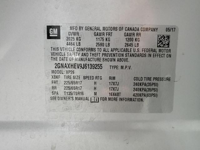 2018 CHEVROLET EQUINOX LS 2GNAXHEV9J6139255