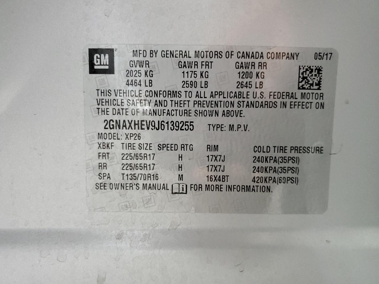 Chevrolet Equinox ls 2018