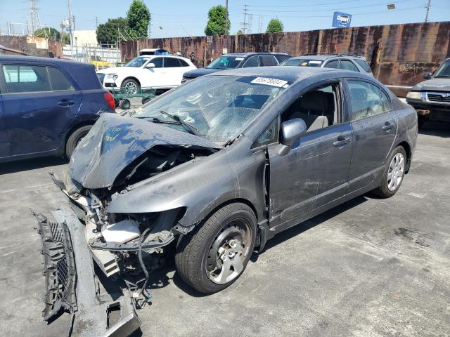 HONDA CIVIC LX 2009 gray sedan 4d gas 2HGFA16529H352717 photo #1