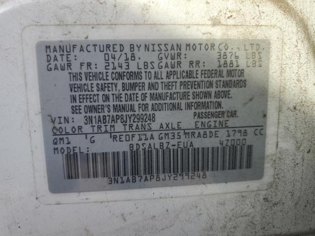 2018 NISSAN SENTRA S - 3N1AB7AP8JY299248