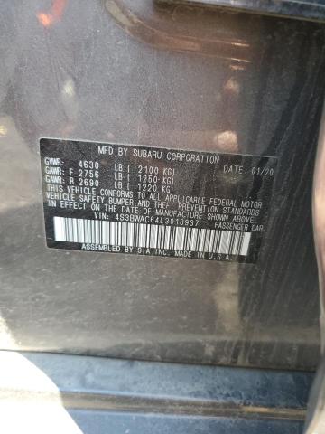 2020 SUBARU LEGACY 4S3BWAC64L3018937