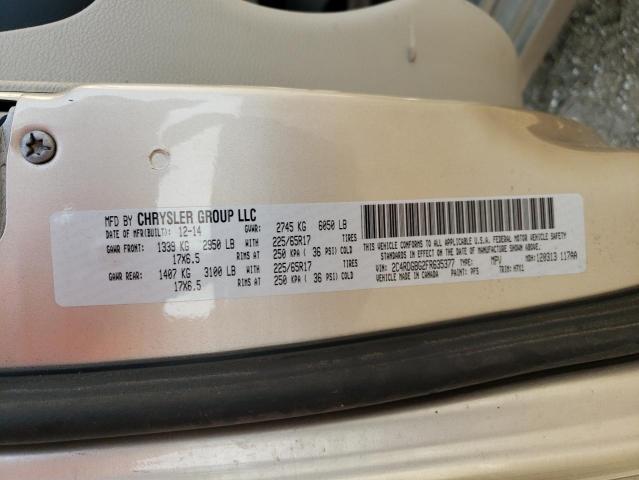 2015 DODGE GRAND CARAVAN SE 2C4RDGBG2FR635377