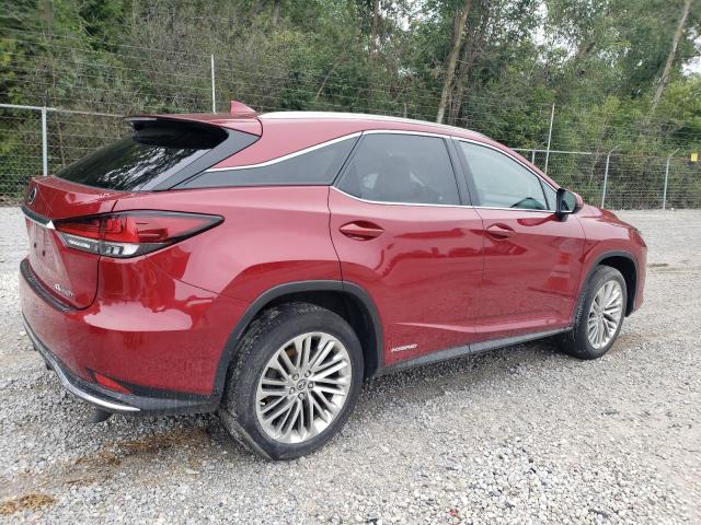 LEXUS RX 450H 2021 red  hybrid engine 2T2JGMDA2MC067765 photo #4