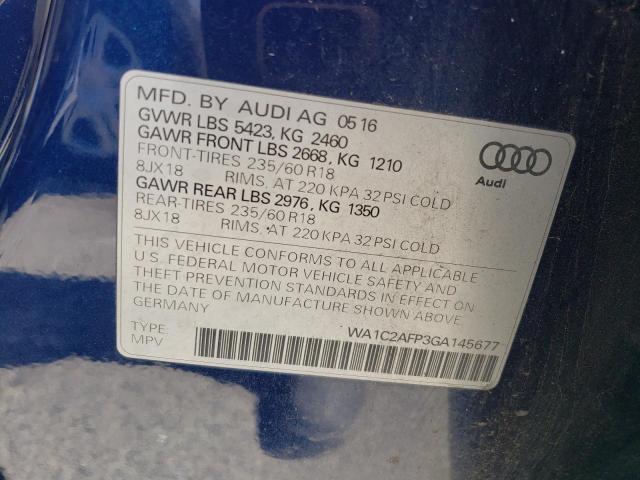 VIN WA1C2AFP3GA145677 2016 Audi Q5, Premium no.13