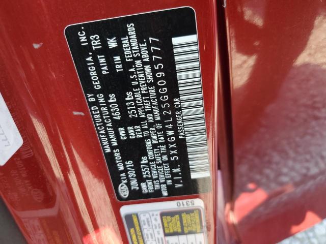 2016 KIA OPTIMA SX - 5XXGW4L25GG095777