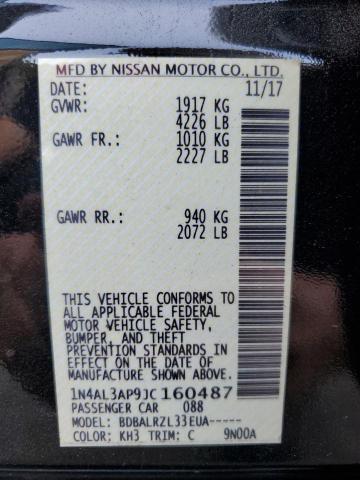 2018 NISSAN ALTIMA 2.5 - 1N4AL3AP9JC160487