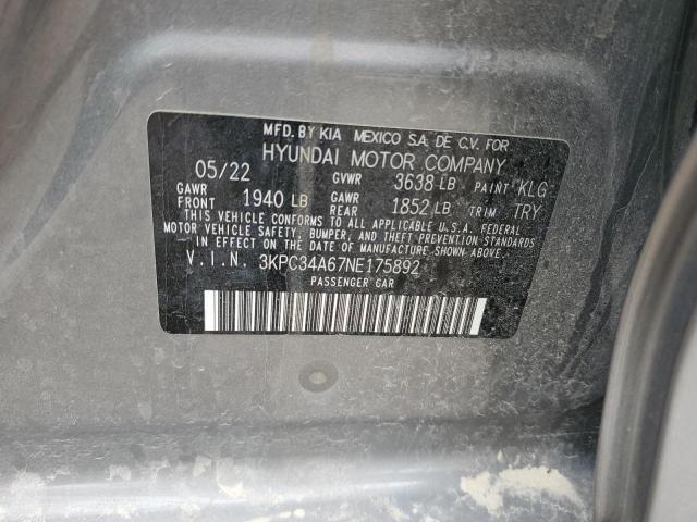 2022 HYUNDAI ACCENT LIM - 3KPC34A67NE175892