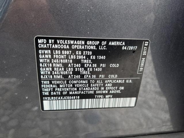 2018 VOLKSWAGEN ATLAS SE - 1V2LR2CAXJC504816